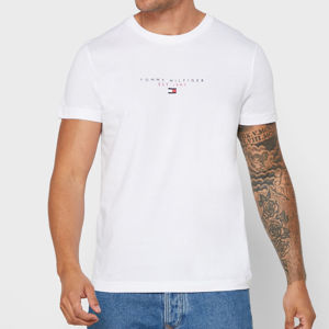 Tommy Hilfiger pánské bílé triko Essential - XL (YBR)